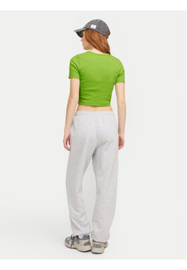 JJXX T-Shirt Florie 12217164 Zielony Slim Fit. Kolor: zielony. Materiał: bawełna