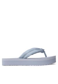 Calvin Klein Japonki Flatform Flip Flop W/Hw HW0HW01503 Niebieski. Kolor: niebieski. Materiał: skóra #1