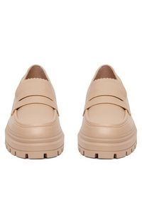 DeeZee Loafersy 58682-8 Beżowy. Kolor: beżowy. Materiał: skóra