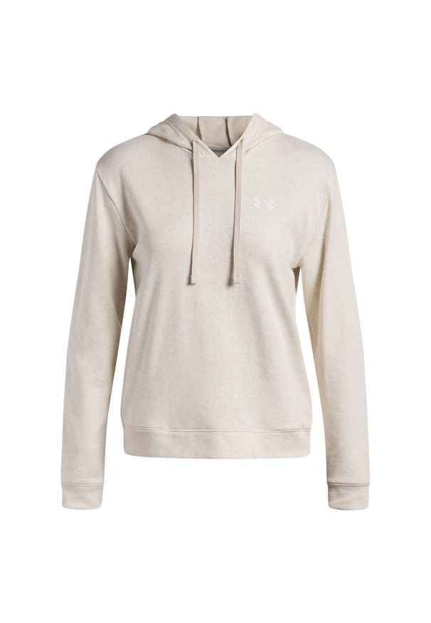 Bluza damska z kapturem Under Armour Rival Terry. Typ kołnierza: kaptur. Kolor: biały