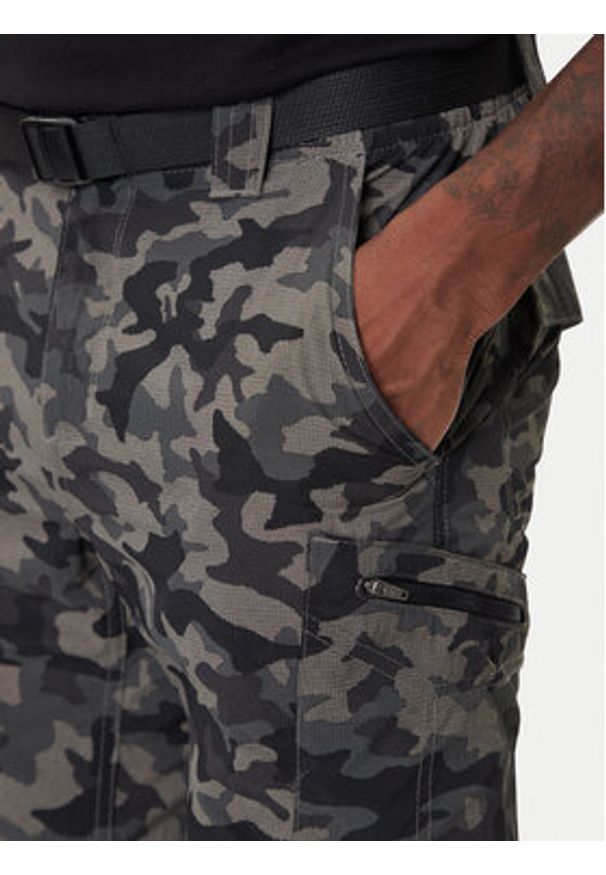 columbia - Columbia Szorty sportowe Silver Ridge II Printed Cargo 1587033 Czarny Regular Fit. Kolor: czarny. Materiał: syntetyk. Styl: sportowy