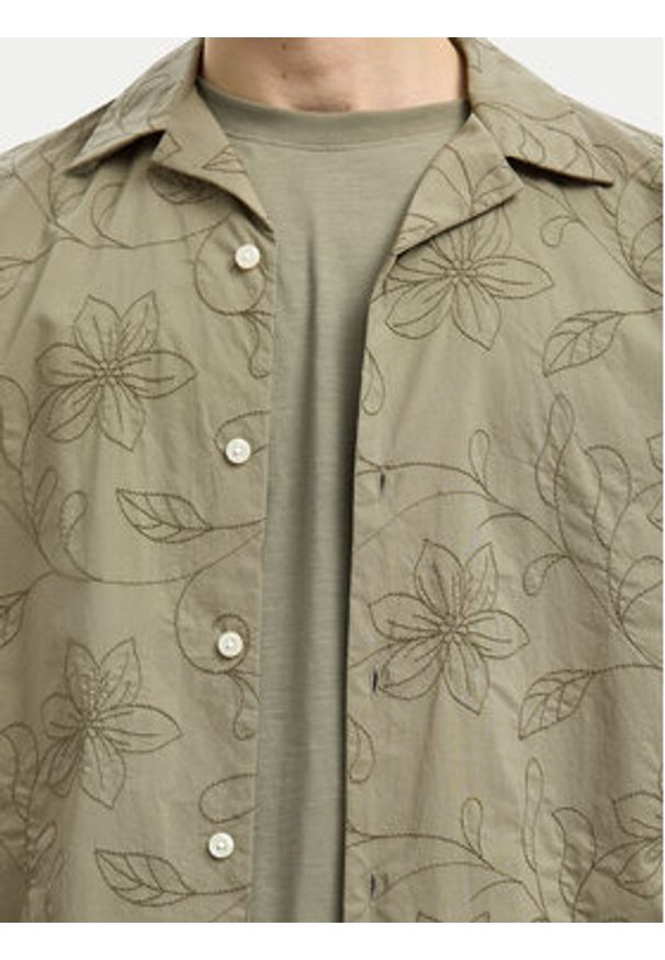 Selected Homme Koszula 16097686 Zielony Regular Fit. Kolor: zielony. Materiał: bawełna