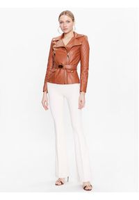 Elisabetta Franchi Spodnie materiałowe PA-054-31E2-V250 Écru Regular Fit. Materiał: syntetyk #4