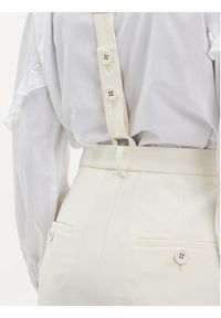 Custommade Spodnie materiałowe Pien 999825531 Écru Regular Fit. Materiał: wełna, syntetyk #4