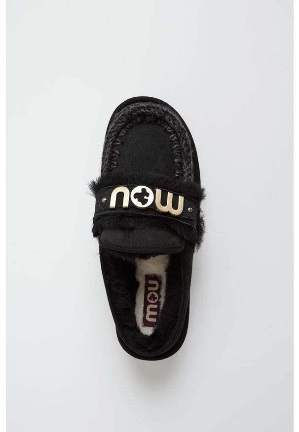 Mou - Klapki damskie skórzane mule MOU. Materiał: skóra