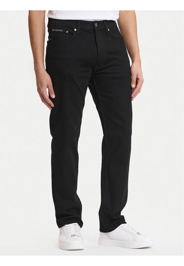 Calvin Klein Jeans Jeansy LV04RF944G Czarny Straight Fit. Kolor: czarny