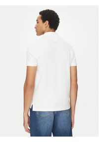 TOMMY HILFIGER - Tommy Hilfiger Polo Essential MW0MW35585 Biały Regular Fit. Typ kołnierza: polo. Kolor: biały. Materiał: bawełna #5
