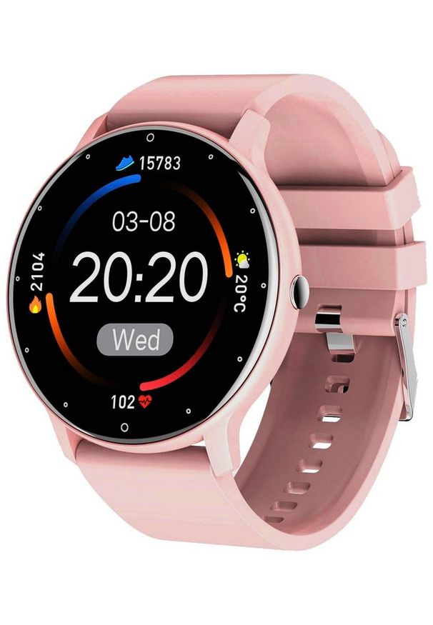 R2 Invest - Smartwatch ZL02D różowy. Rodzaj zegarka: smartwatch. Kolor: różowy