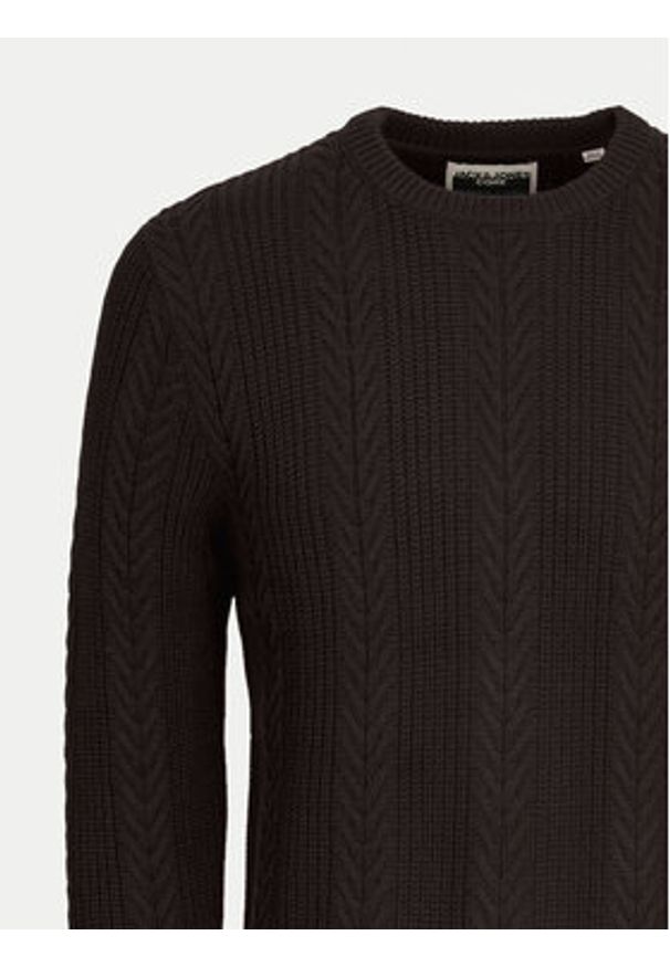Jack & Jones - Jack&Jones Sweter 12261436 Czarny Regular Fit. Kolor: czarny. Materiał: syntetyk
