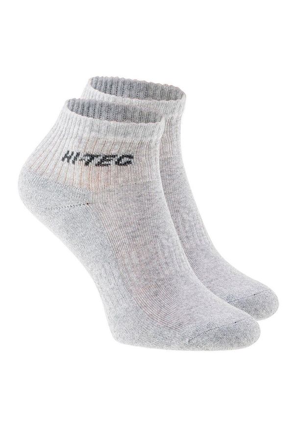 Hi-tec - Skarpetki Unisex Dla Dorosłych Z Logo Quarro (zestaw 3 Sztuk). Kolor: szary. Sport: turystyka piesza