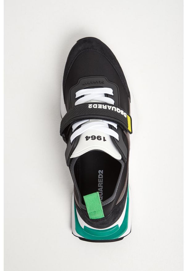 Sneakersy męskie DSQUARED2. Zapięcie: rzepy. Materiał: skóra, zamsz