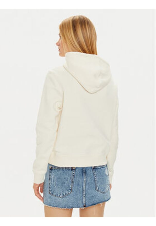 Guess Jeans Bluza W4BQ20 KC811 Beżowy Regular Fit. Kolor: beżowy. Materiał: bawełna