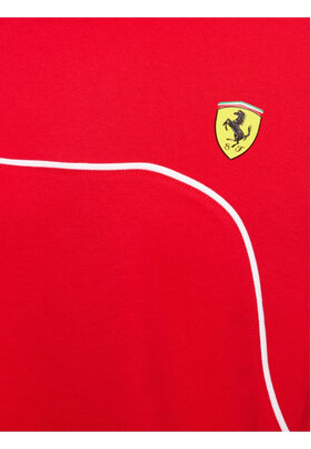 Puma T-Shirt Ferrari Race 620946 Czerwony Regular Fit. Kolor: czerwony. Materiał: bawełna