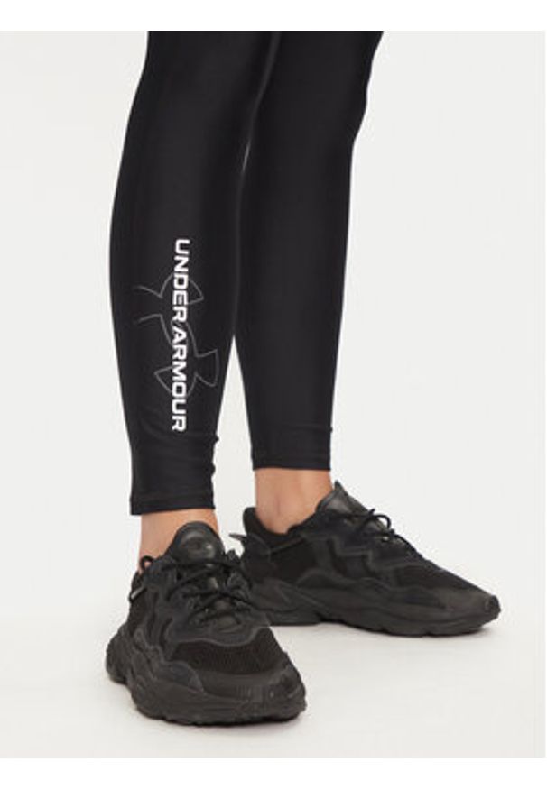 Under Armour Legginsy UA Tech™ 1386408 Czarny Slim Fit. Kolor: czarny. Materiał: syntetyk
