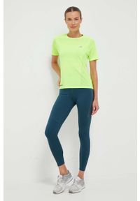 adidas Performance legginsy do biegania DailyRun kolor zielony z nadrukiem. Kolor: zielony. Materiał: materiał, skóra. Wzór: nadruk #3