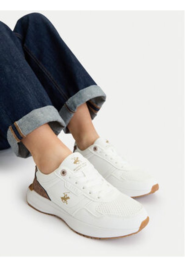 Beverly Hills Polo Club Sneakersy CEOWB-WP-24449Z-B Biały. Kolor: biały. Materiał: materiał