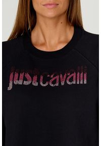 Just Cavalli - JUST CAVALLI Czarna bluza R LOGO CRYSTAL. Kolor: czarny. Długość: długie #2