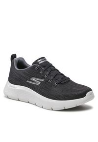 skechers - Skechers Sneakersy Go Walk Flex 216481/BKGY Czarny. Kolor: czarny. Materiał: materiał