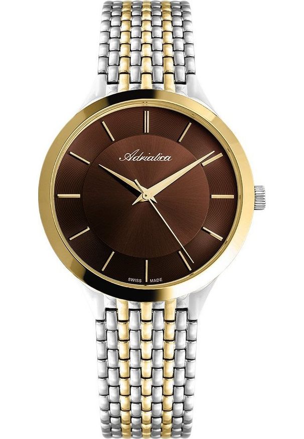 Zegarek Adriatica Zegarek Męski Adriatica na bransolecie A1276.211GQ - Zegarek Kwarcowy Swiss Made