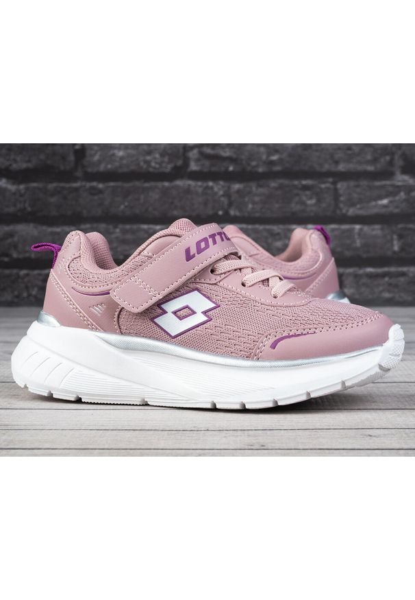 LOTTO - Buty dla dziewczynki do chodzenia Lotto EXERTIV K. Kolor: biały, wielokolorowy, różowy. Sport: turystyka piesza