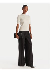 ACCESS FASHION Sweter 54-8046 Beżowy Slim Fit. Kolor: beżowy. Materiał: syntetyk #5