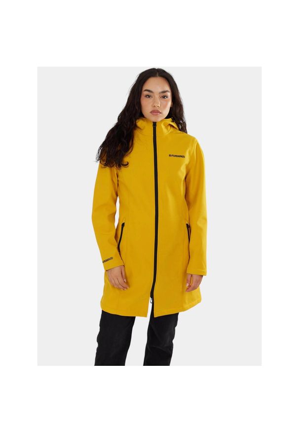 FUNDANGO - Kurtka Softshell Damska Fundango Wichita. Kolor: żółty. Materiał: softshell. Sezon: jesień, wiosna. Sport: turystyka piesza