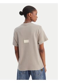 G-Star RAW - G-Star Raw T-Shirt D28730-D976 Beżowy Regular Fit. Kolor: beżowy. Materiał: bawełna #5