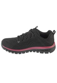 skechers - Adidasy Skechers Get Connected, Kobiety. Kolor: czarny. Materiał: materiał. Sport: fitness