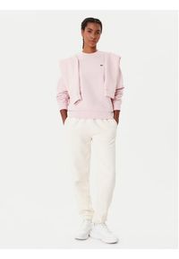 Lacoste Bluza SF5270 Różowy Regular Fit. Kolor: różowy. Materiał: bawełna #5