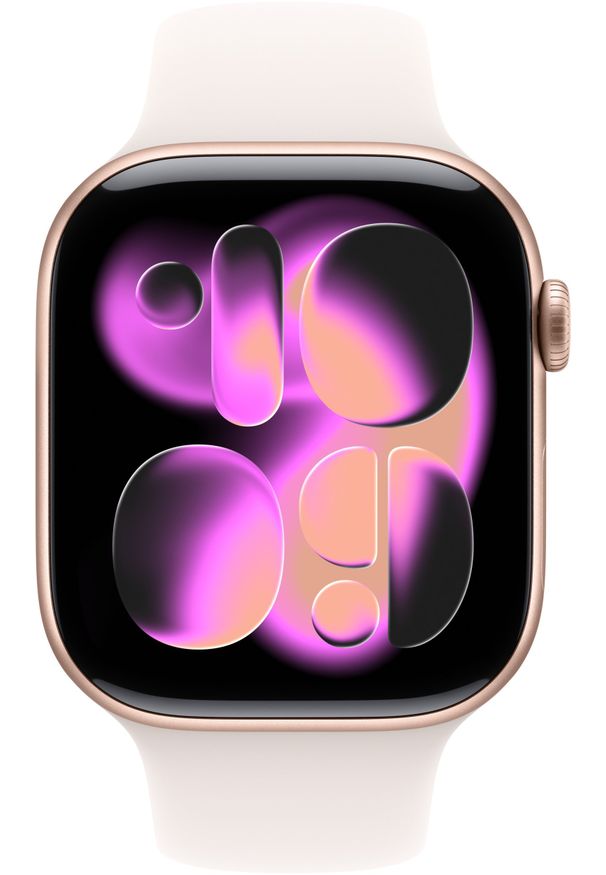 APPLE - Smartwatch Apple Watch Series 11 GPS + Cellular 46mm Rose Gold Aluminiowy Case with Light Blush Sport Band - S/M. Rodzaj zegarka: smartwatch. Styl: sportowy