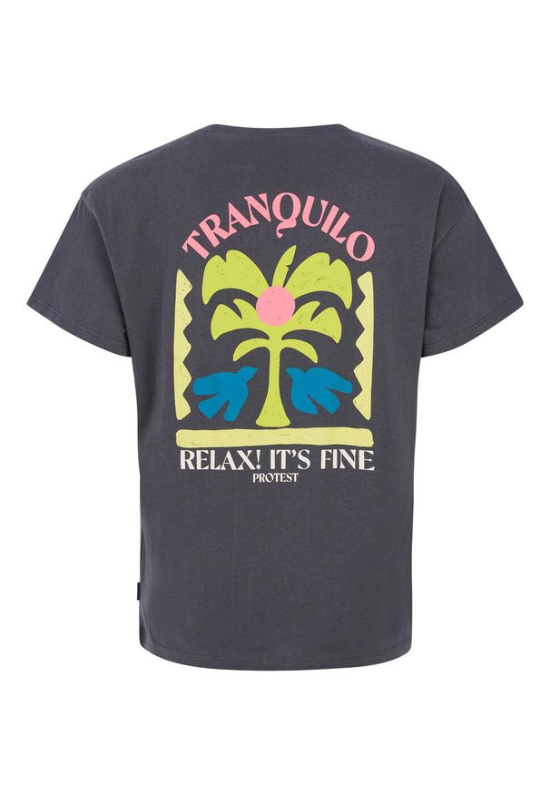 Protest - T-Shirt damski PROTEST PRTLassy. Kolor: szary, wielokolorowy, brązowy. Sport: turystyka piesza