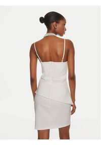 Rinascimento Sukienka koktajlowa CFC0119098003 Biały Slim Fit. Kolor: biały. Materiał: syntetyk. Styl: wizytowy #3