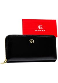 ROVICKY - Portfel damski Rovicky R-PRK-01-F7 czarny. Kolor: czarny. Materiał: skóra ekologiczna #1