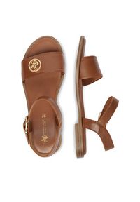 Beverly Hills Polo Club Sandały EO-WI16-BAGA-02 Brązowy. Kolor: brązowy. Materiał: skóra #4
