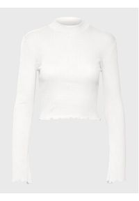 Vero Moda Bluzka Hati 10275570 Biały Slim Fit. Kolor: biały. Materiał: bawełna #5