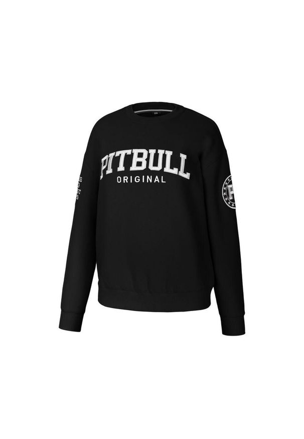 PITBULL - Bluza damska Pitbull oversize Tyrian. Typ kołnierza: kaptur. Kolor: czarny. Sport: fitness