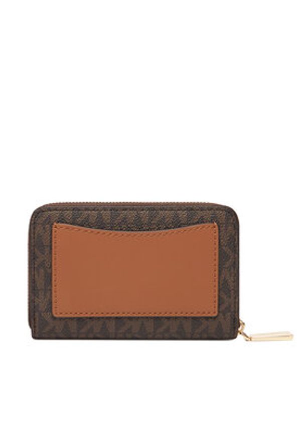 MICHAEL Michael Kors Mały Portfel Damski 32F9GJ6D0B Brązowy. Kolor: brązowy. Materiał: skóra