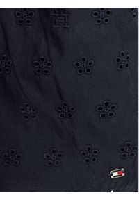 TOMMY HILFIGER - Tommy Hilfiger Sukienka letnia Anglaise KG0KG07931 D Granatowy Regular Fit. Kolor: niebieski. Materiał: bawełna. Sezon: lato