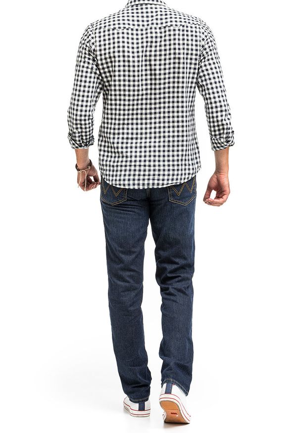 Wrangler - WRANGLER REGULAR FIT MĘSKIE SPODNIE JEANSOWE DARK USED W10I22H10 112125986