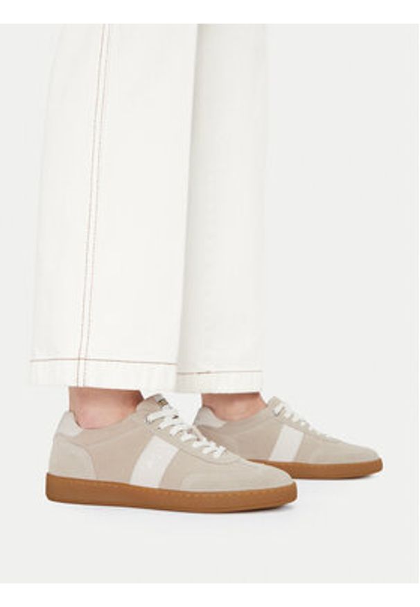 Beverly Hills Polo Club Sneakersy WI44-VOUN-01 Beżowy. Kolor: beżowy. Materiał: skóra, zamsz