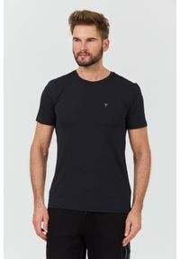 Guess - GUESS Czarny męski t-shirt New Tech Str T, Rozmiar XXL. Kolor: czarny
