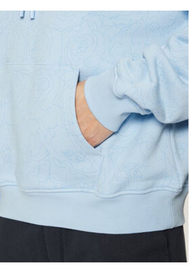 Lacoste Bluza SH3599 Błękitny Relaxed Fit. Kolor: niebieski. Materiał: bawełna