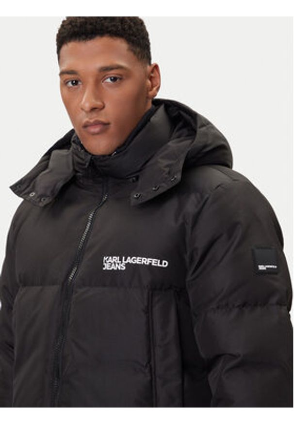Karl Lagerfeld Jeans Kurtka zimowa A3M15033 Czarny Regular Fit. Kolor: czarny. Materiał: syntetyk. Sezon: zima