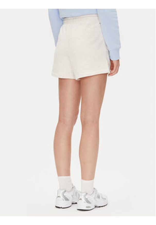 Tommy Jeans Szorty sportowe Tjw Script Short Ext DW0DW20353 Beżowy Regular Fit. Kolor: beżowy. Materiał: bawełna