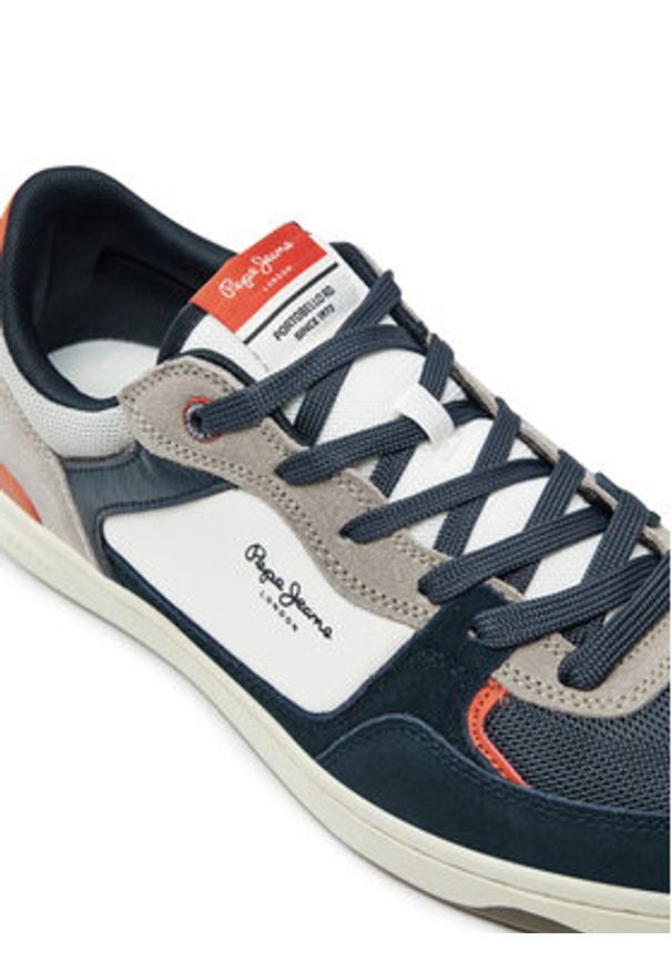 Pepe Jeans Sneakersy Kore Skate M PMS00027 Granatowy. Kolor: niebieski. Materiał: zamsz, skóra. Sport: skateboard