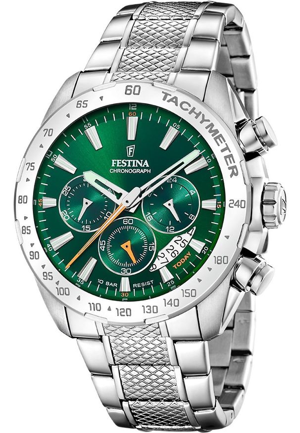 Zegarek Festina Zegarek męski Festina F20668-3 srebrny. Kolor: srebrny