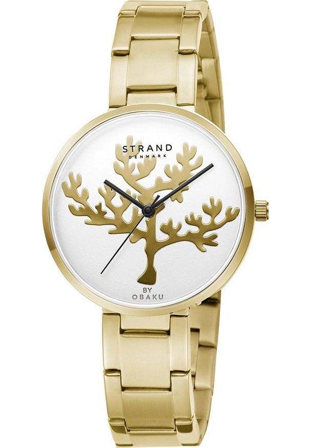 Zegarek Strand Zegarek damski Strand S700LXGISG-DCR złoty. Kolor: złoty