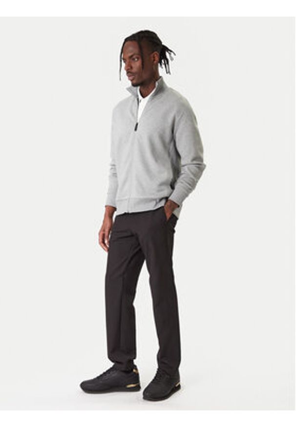 BOSS Bluza Skaz 50555496 Srebrny Regular Fit. Kolor: srebrny. Materiał: bawełna