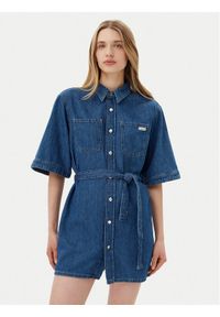 Calvin Klein Jeans Sukienka jeansowa J20J225169 Niebieski Boxy Fit. Kolor: niebieski. Materiał: bawełna