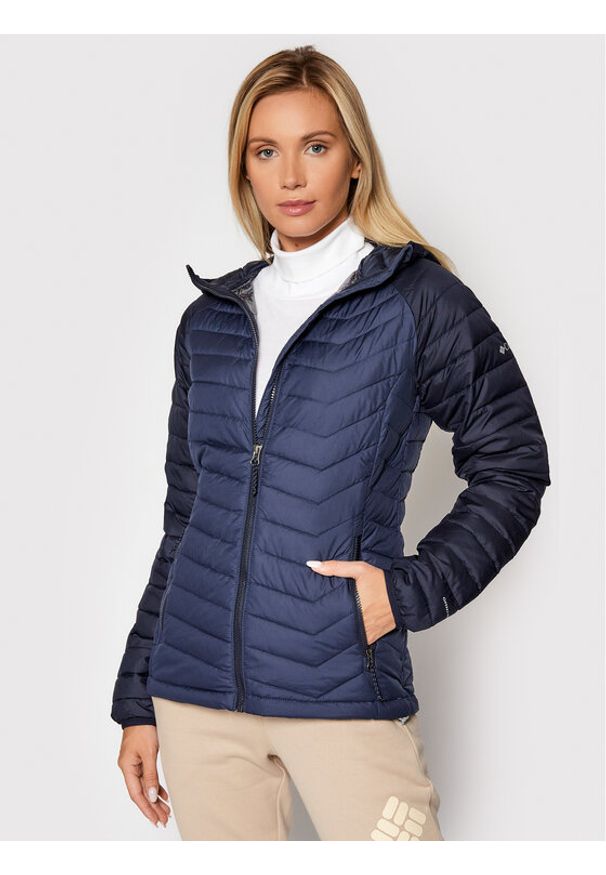 columbia - Columbia Kurtka przejściowa Powder Lite 1699071 Granatowy Slim Fit. Kolor: niebieski. Materiał: syntetyk